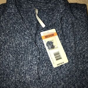 Heather Blue Leo & Nicole poncho NWT